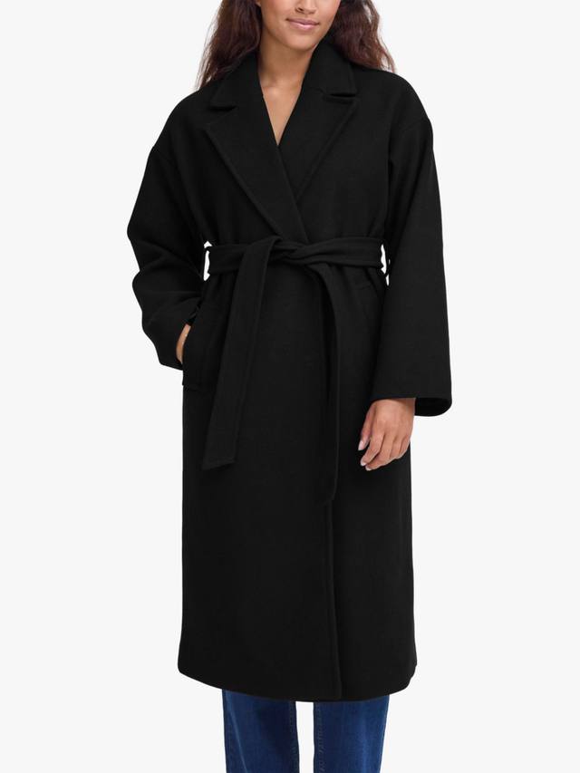 

Женское пальто Jannet с поясом ICHI, Black