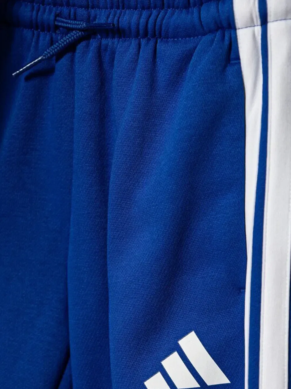 Спортивный костюм в полоску Adidas Kids, синий — фото 3