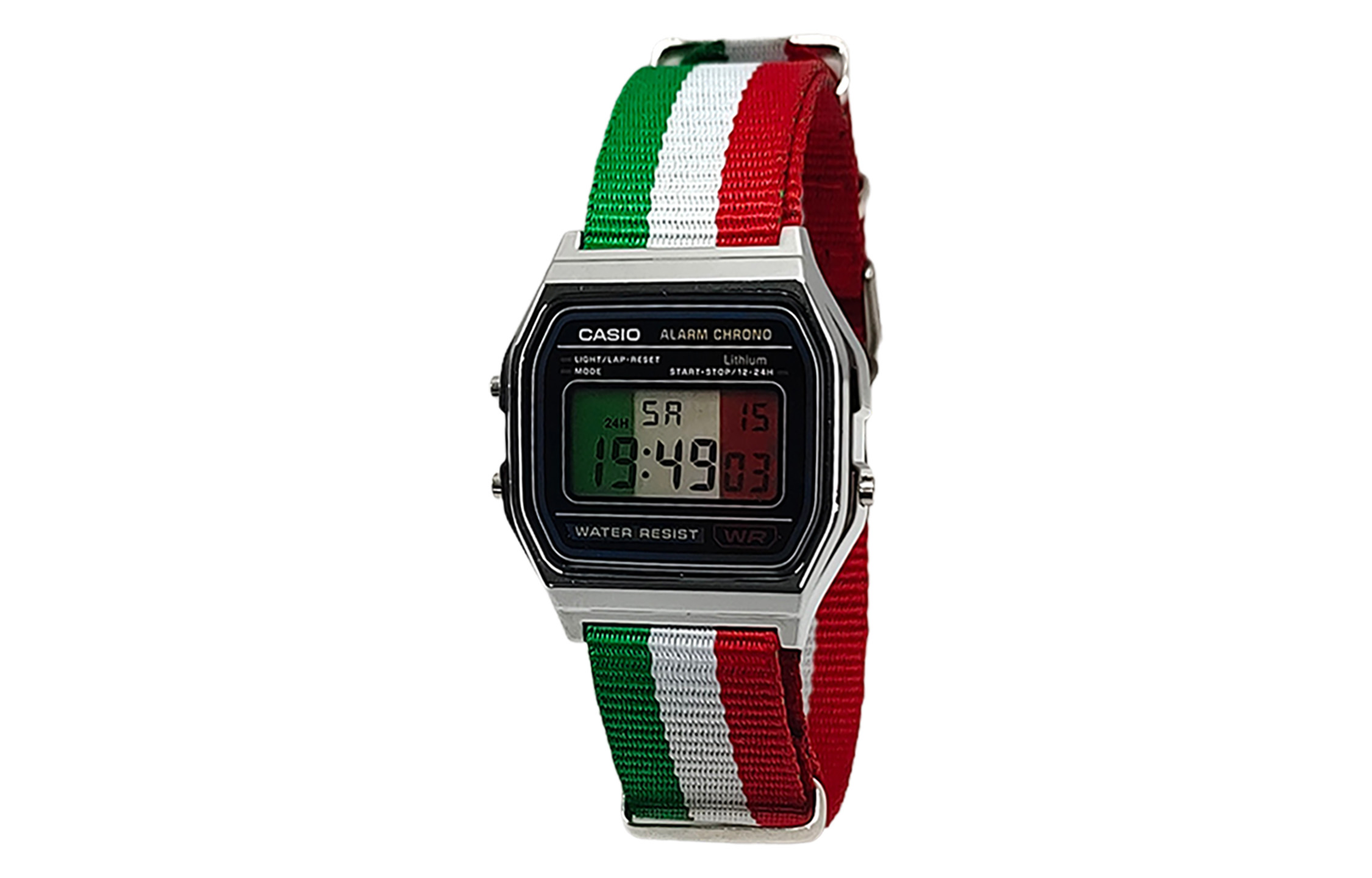 

CASIO Кварцевые часы унисекс с нейлоновым ремешком и черным циферблатом