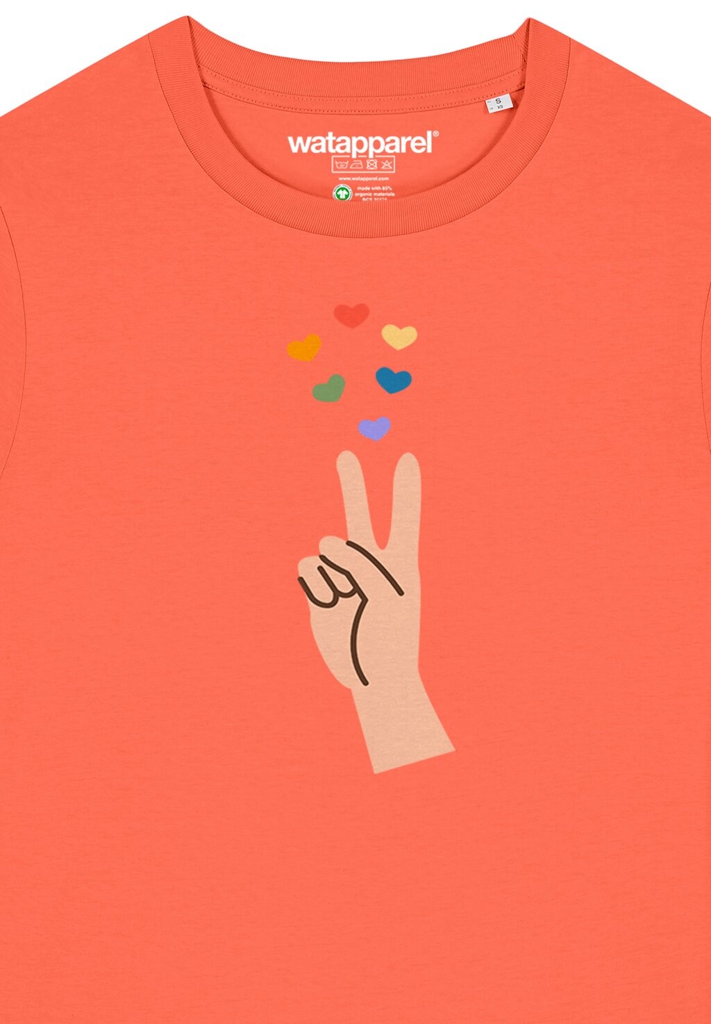 

Футболка с принтом SPREAD LOVE watapparel, оранжевый