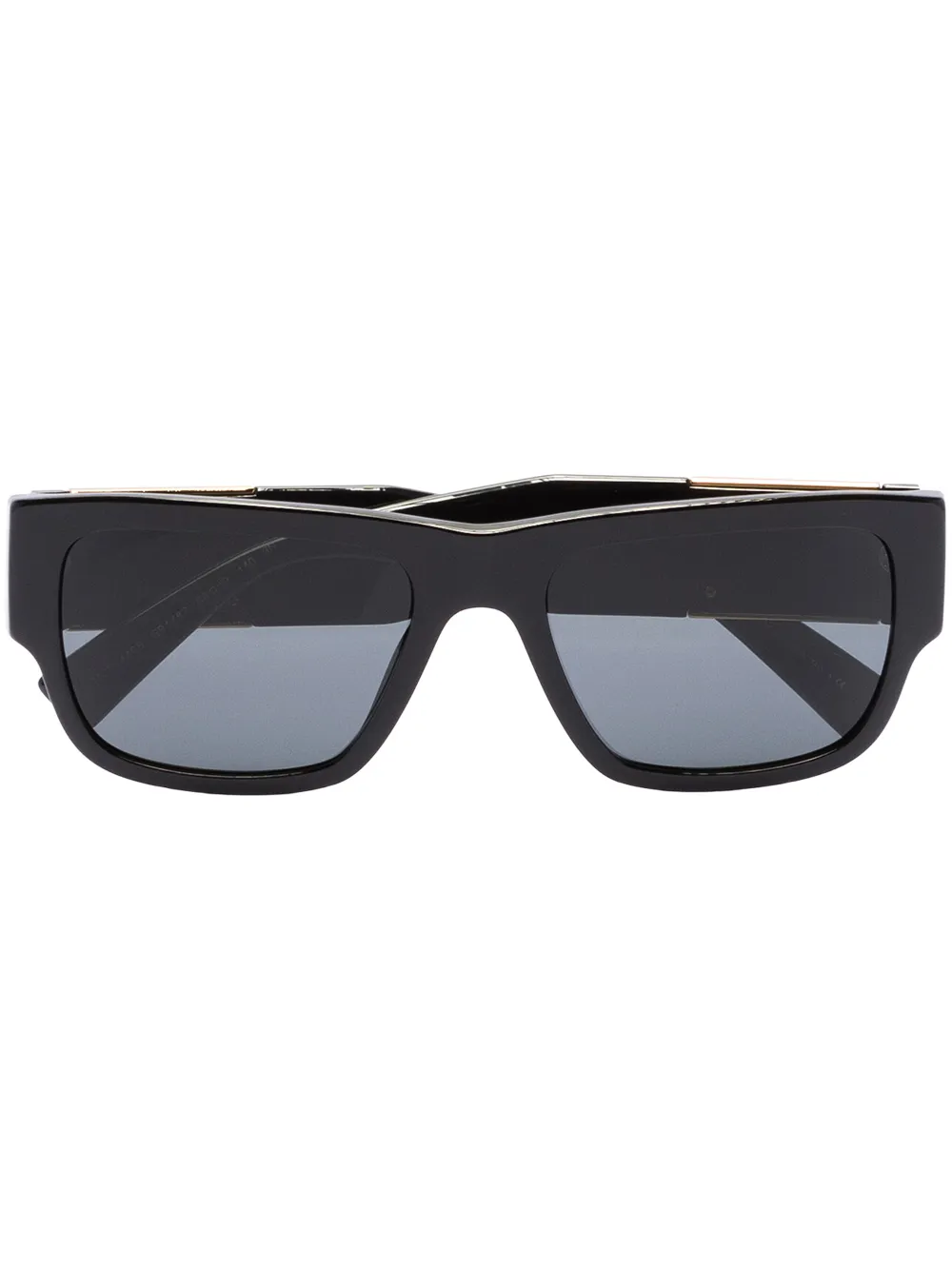 

Солнцезащитные очки в прямоугольной оправе Versace Eyewear, черный