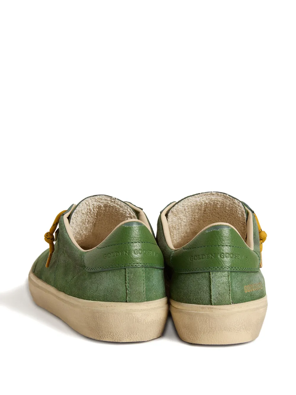 Замшевые кожаные кроссовки Soul Star Golden Goose, зеленый — фото 2