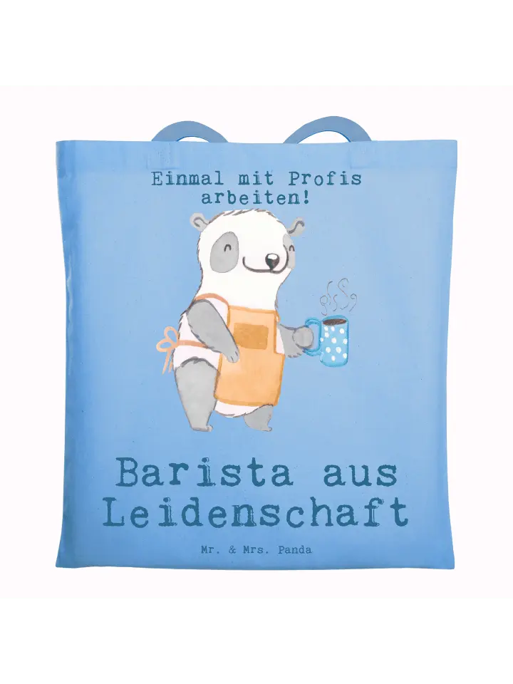 

Сумка для переноски Mr & Mrs Panda Barista Leidenschaft, небесно-синий