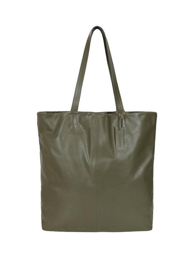 

Мягкая кожаная сумка-шопер HotSquash, Khaki