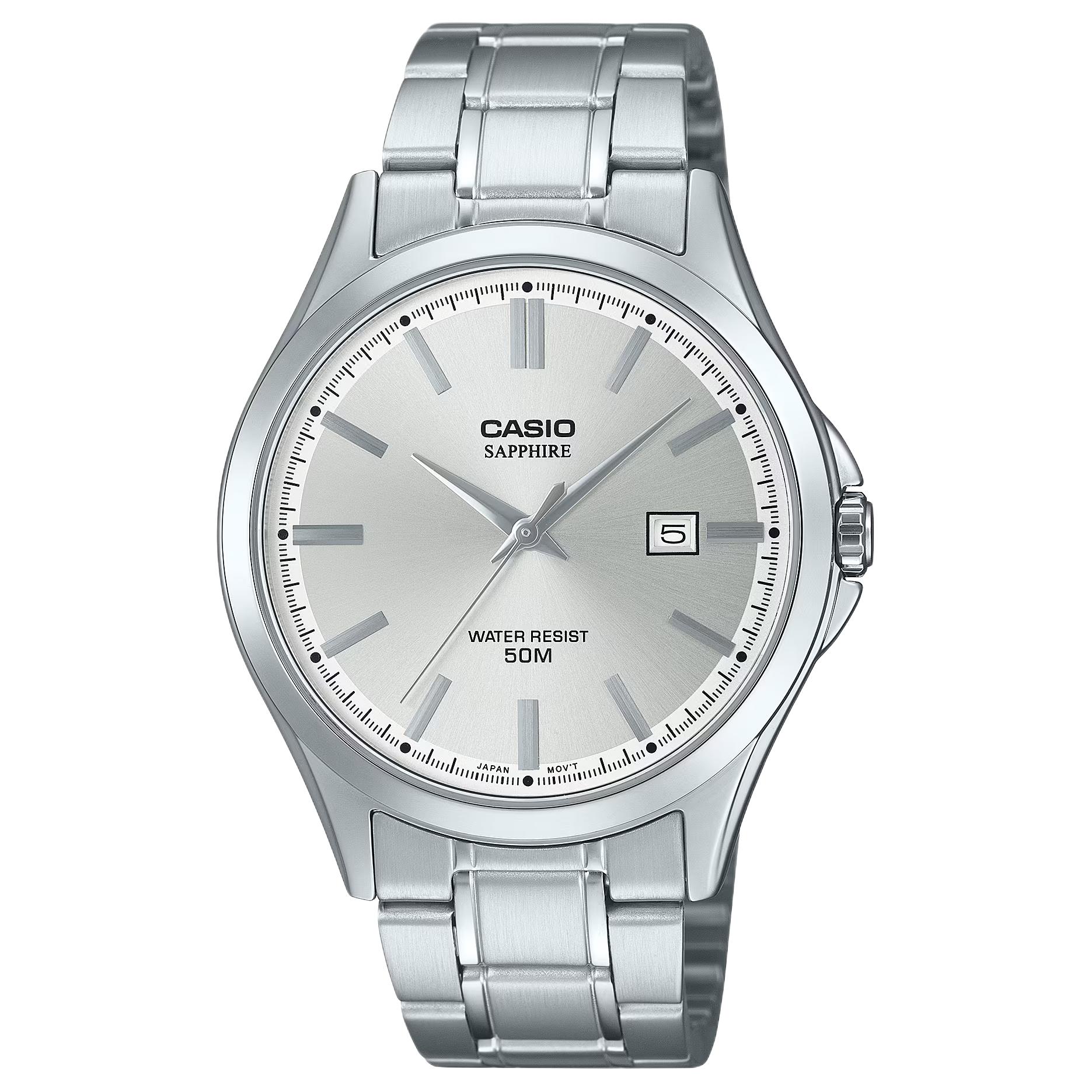 

CASIO G-Shock коллекция кварцевый механизм ремешок из нержавеющей стали мужские часы серебристый циферблат