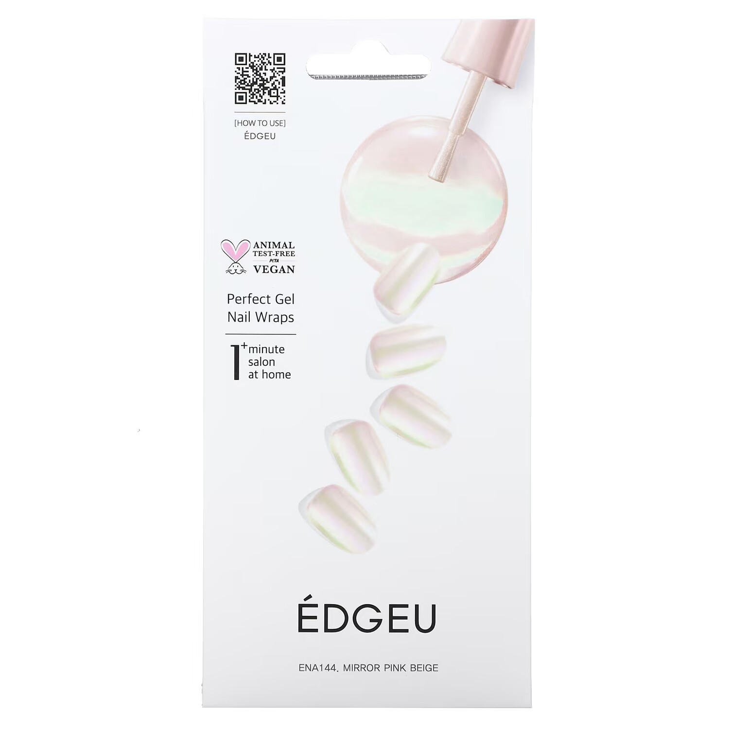 

Набор гелевых обертываний для ногтей Edgeu Perfect ENA144 Mirror Pink Beige