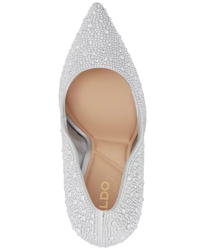 Женские туфли-лодочки Stessy2.0 Slip On ALDO, серебряный — фото 4