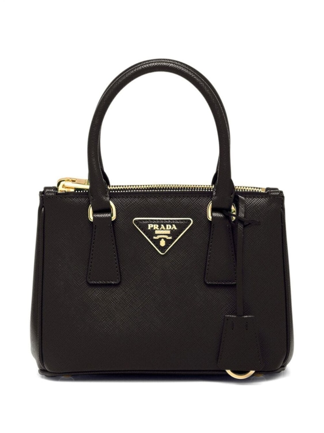 

Мини-сумка Prada Galleria из сафьяновой кожи, черный