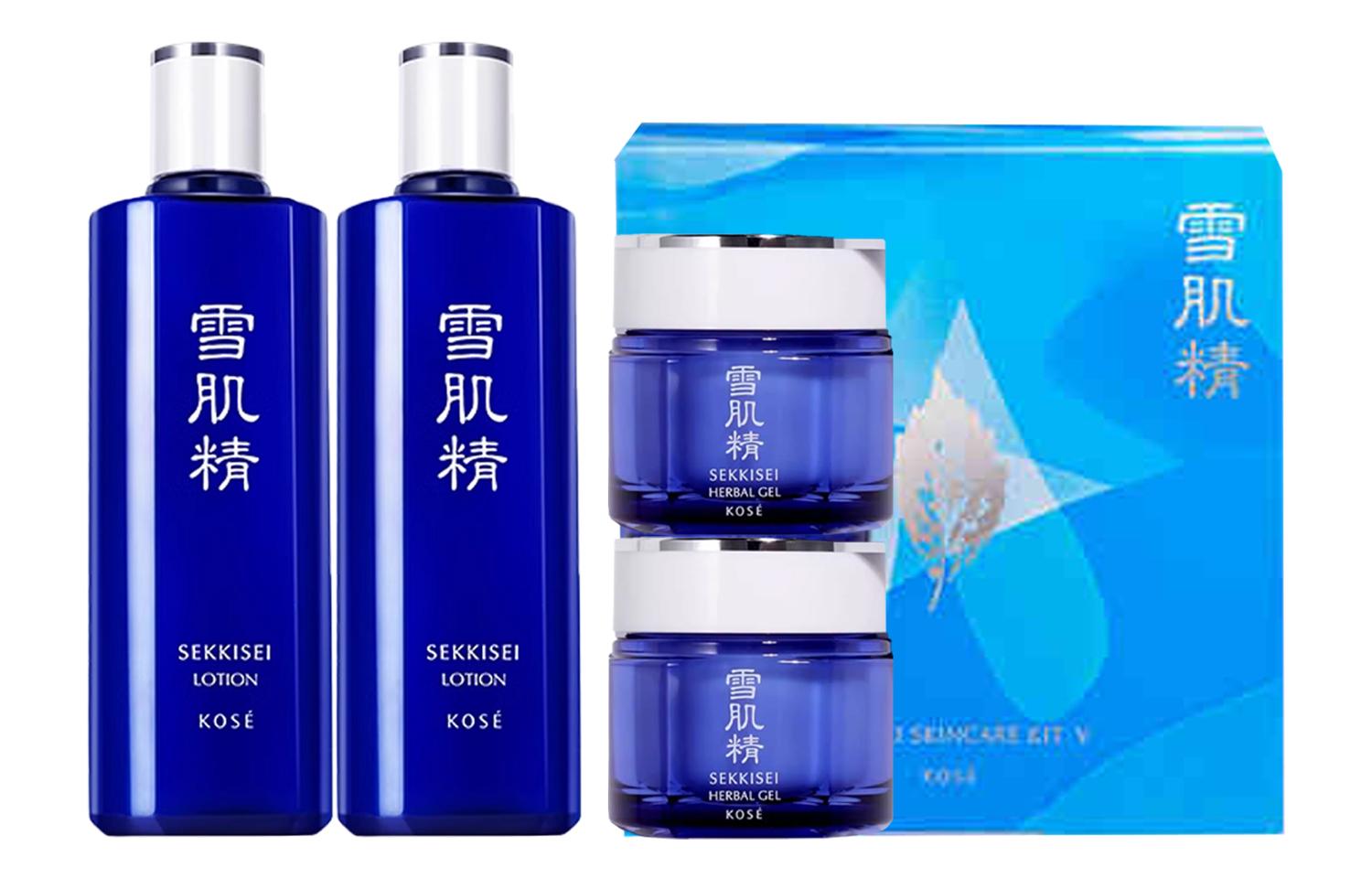 

Набор для ухода за кожей XUEJIJING Classic Toner Box увлажняет и питает 360мл*2+80г*2 SEKKISEI