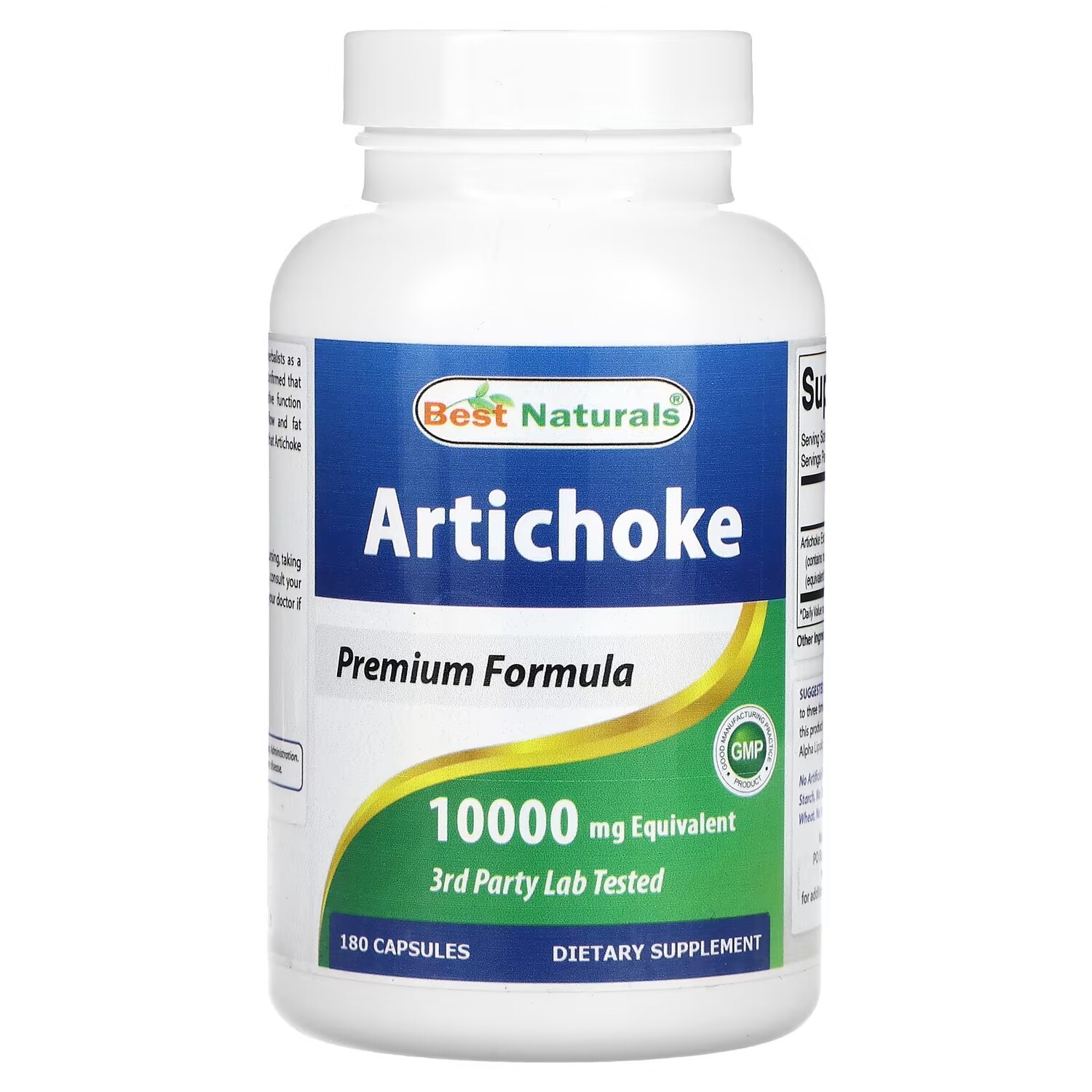

Best Naturals Артишок 10 000 мг 180 капсул (500 мг на капсулу)