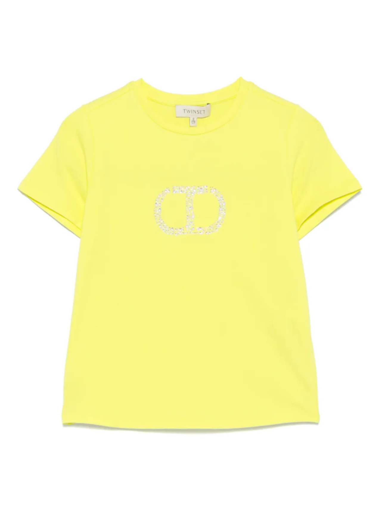 

TWINSET Kids футболка со стразами, желтый