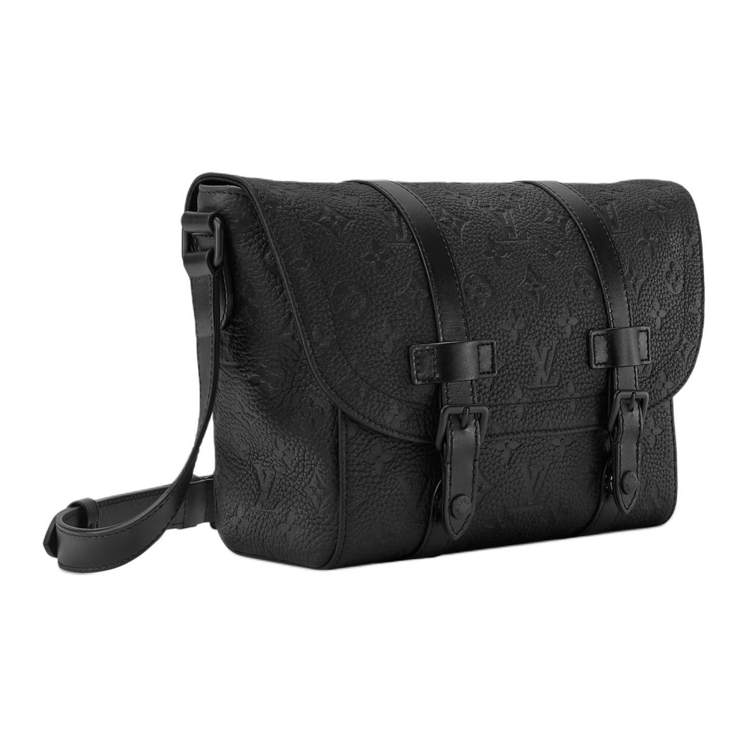 LOUIS VUITTON CHRISTOPHER кросс-боди из телячьей кожи Taurillon Monogram для мужчин, черный — фото 2