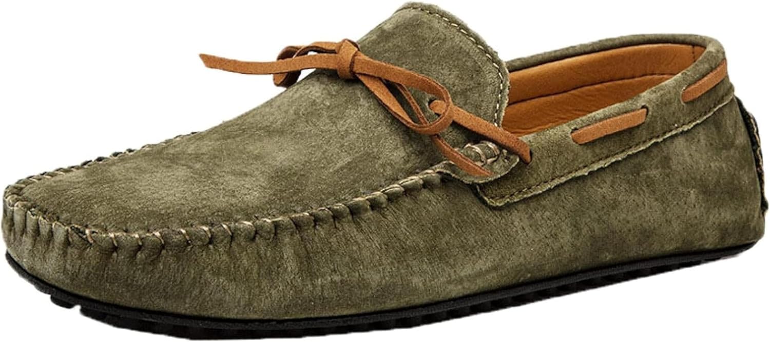 

Мужские повседневные лоферы OXCOWNIU, с регулируемой шнуровкой, плоской подошвой, мужские скейт-ботинки, зеленый