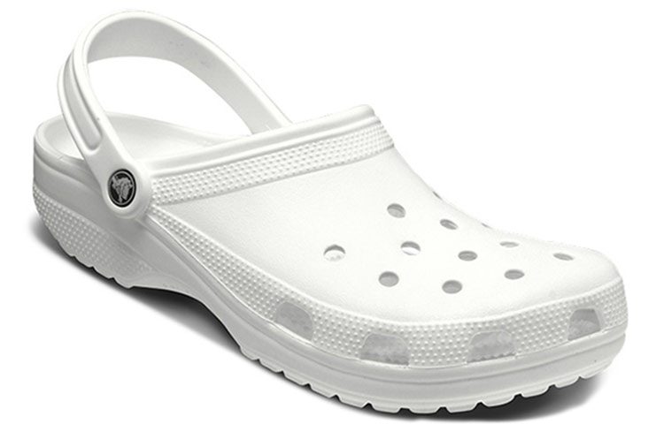 Crocs Классические клоги белые женские, цвет White — фото 2