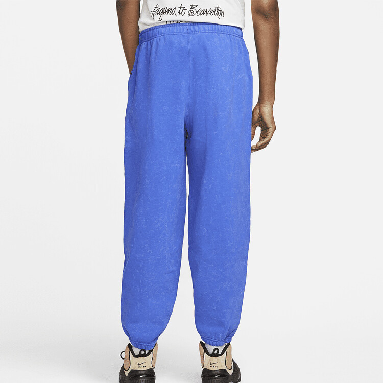 Синие спортивные штаны Nike x Stussy Acid Wash, цвет Blue — фото 4