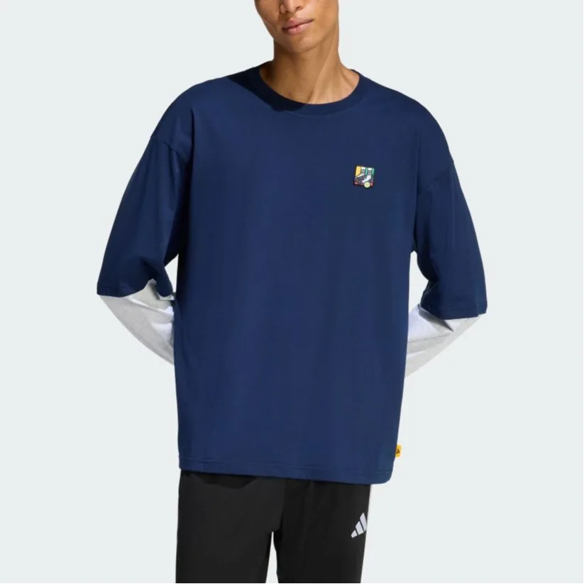 Adidas Футболка мужская Blue Crew Neck Moderate — фото 3