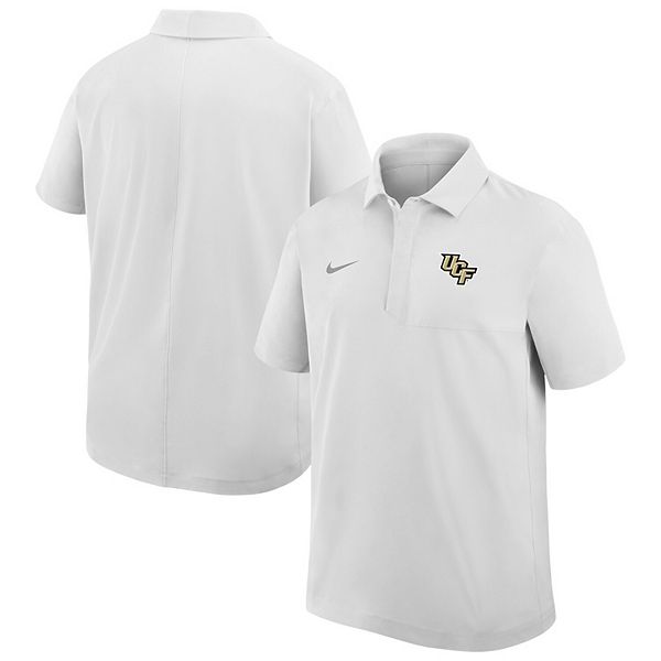 Мужская белая футболка ucf knights 2025 sideline dri-fit polo Nike — фото 2