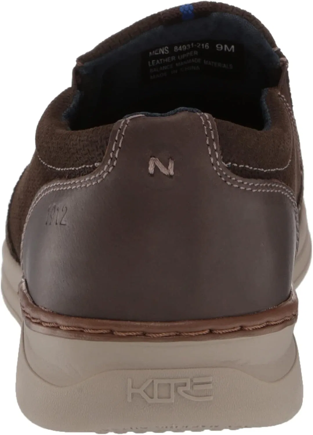 Лоферы Nunn Bush Herren Tour 2.0 с гладким носком и технологией Kore Comfort, Mocha — фото 3
