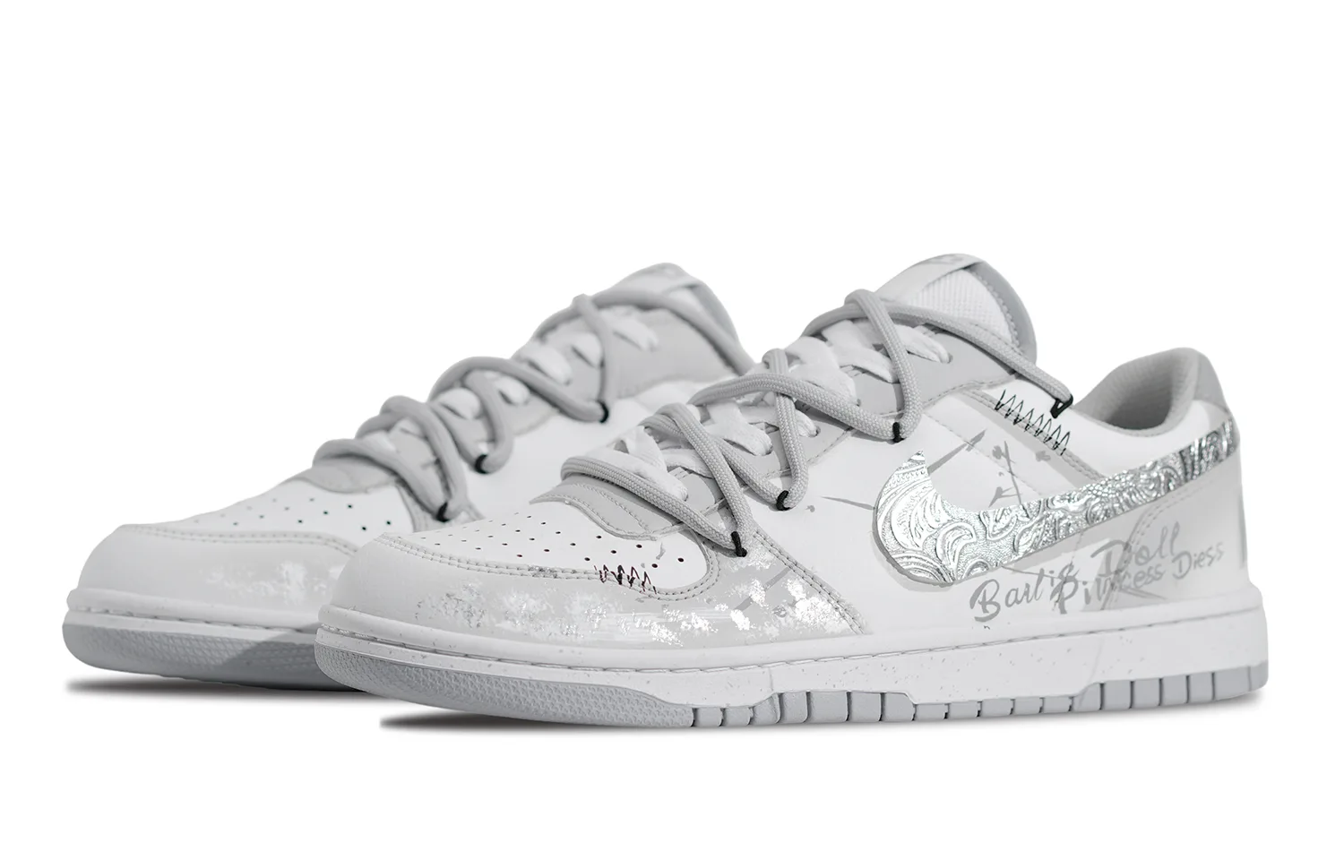 Nike Кроссовки для скейтбординга мужские low top Fairyland Leather Cushioning Big Year Of The Horse белые — фото 4