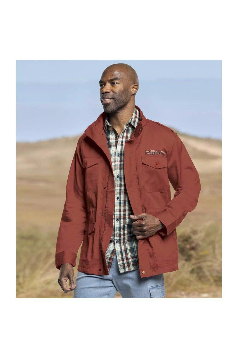

Саржевая куртка сафари Atlas for Men, красный, Коричневый, Саржевая куртка сафари Atlas for Men, красный