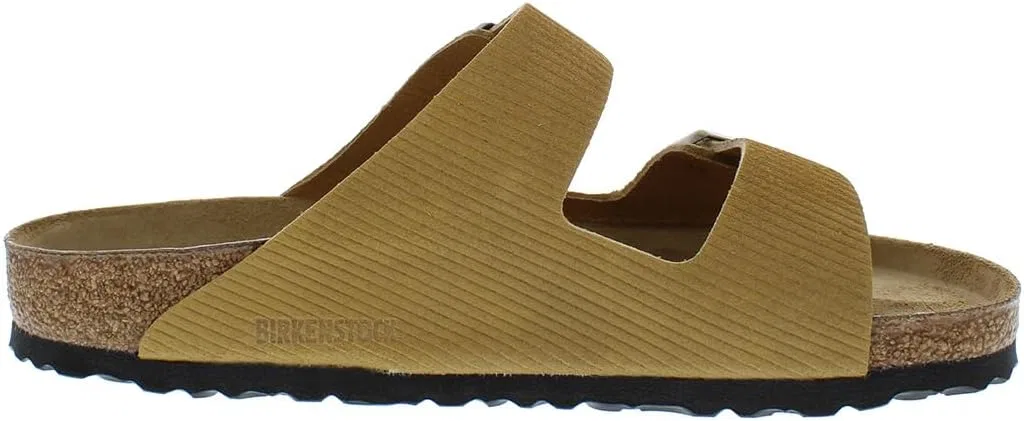 Сандалии с овчиной Birkenstock, Corduroy Cork Brown-brown — фото 3
