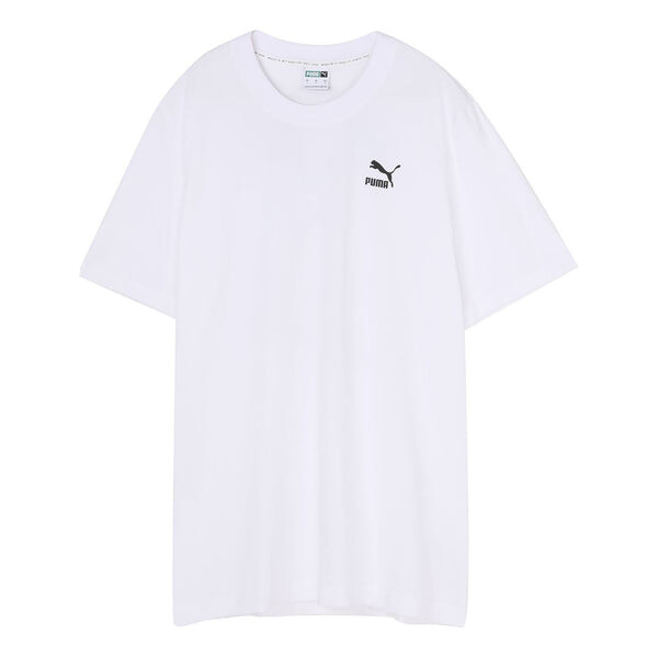 

Футболка recheck pack graphic tee logo printing short sleeve white Puma, белый