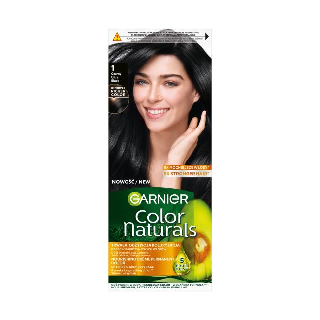 

Краска для волос Color Naturals Garnier, цвет 1 natural black