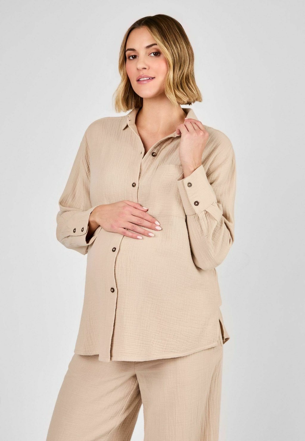 

Рубашка MATERNITY FIT JoJo Maman Bébé, бежевый