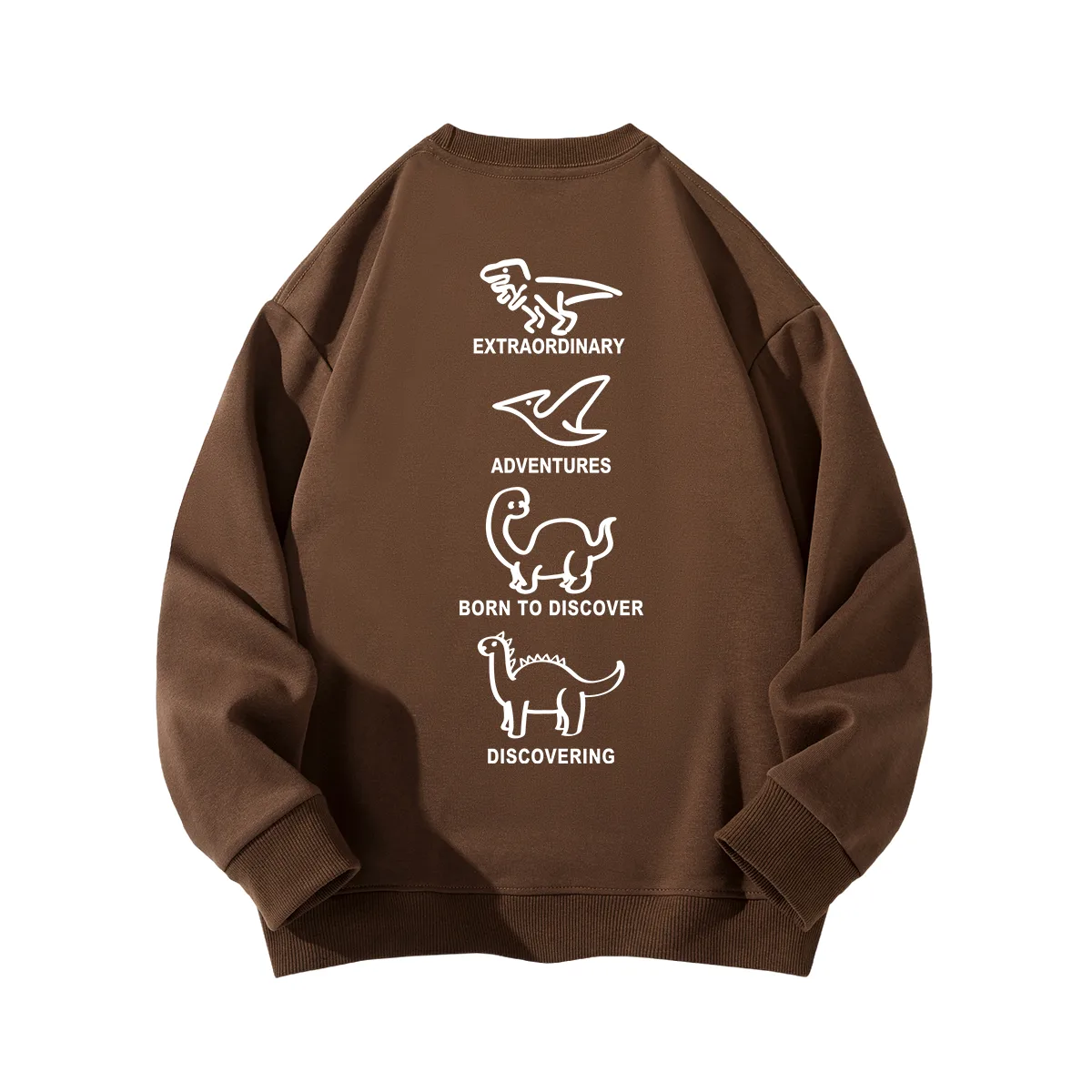 Детский свитшот с круглым вырезом Jeep, Coffee (Fleece-Lined)