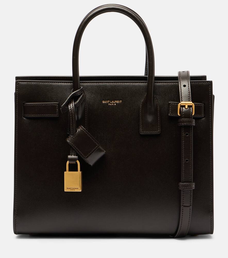 

Сумка-тоут Sac De Jour Baby из кожи Saint Laurent, Chicory Coffe
