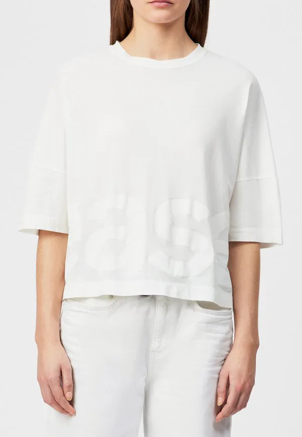 

Футболка с принтом куся Drykorn, Off White, Белый, Футболка с принтом куся Drykorn, Off White