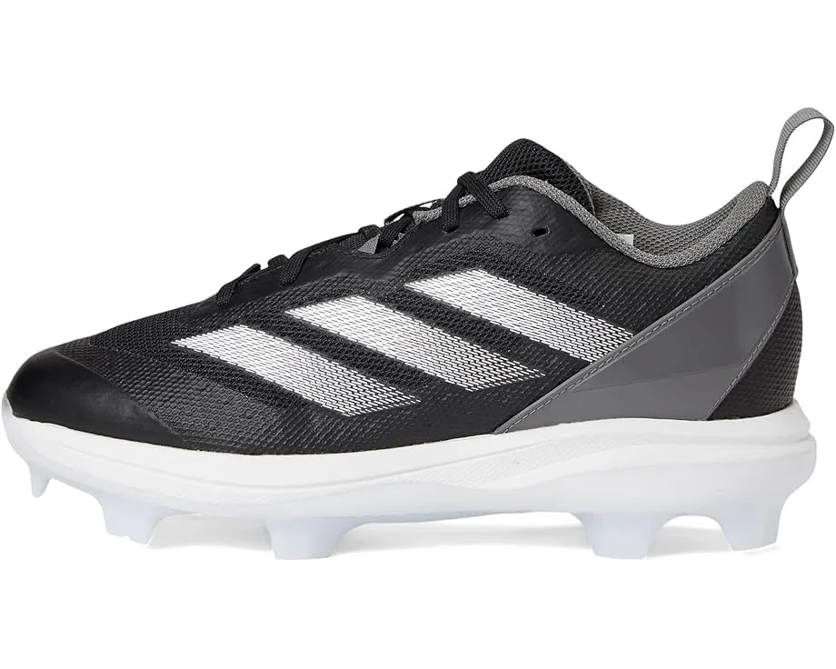 Кроссовки Adidas Kids Adizero Instinct TPU K (Little Kid/Big Kid), Black/White/Team Grey — фото 4
