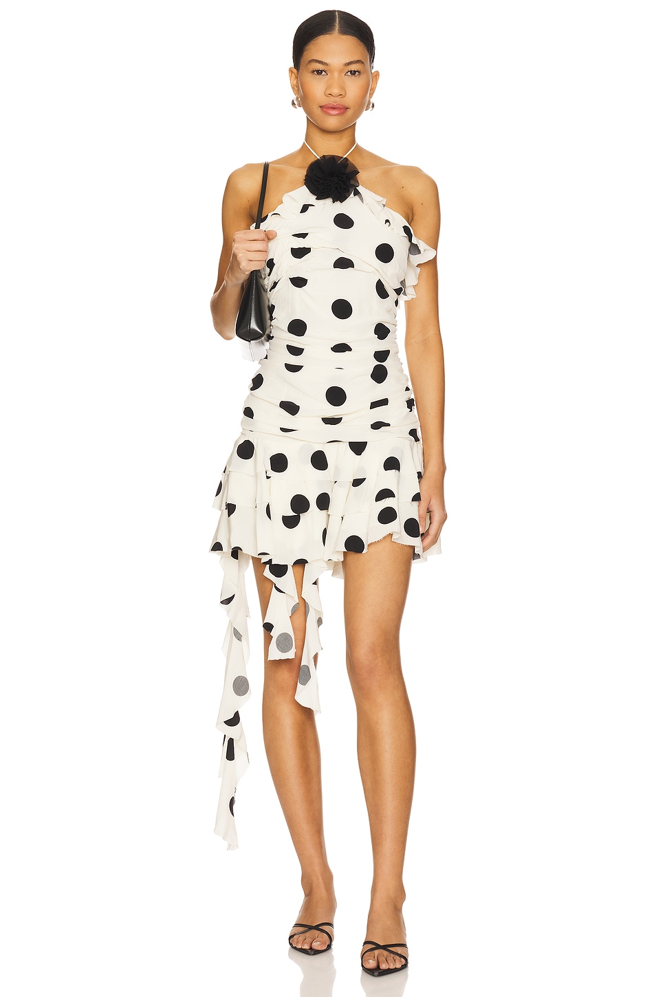 

Мини-платье Brandi от Majorelle, cream & black dot