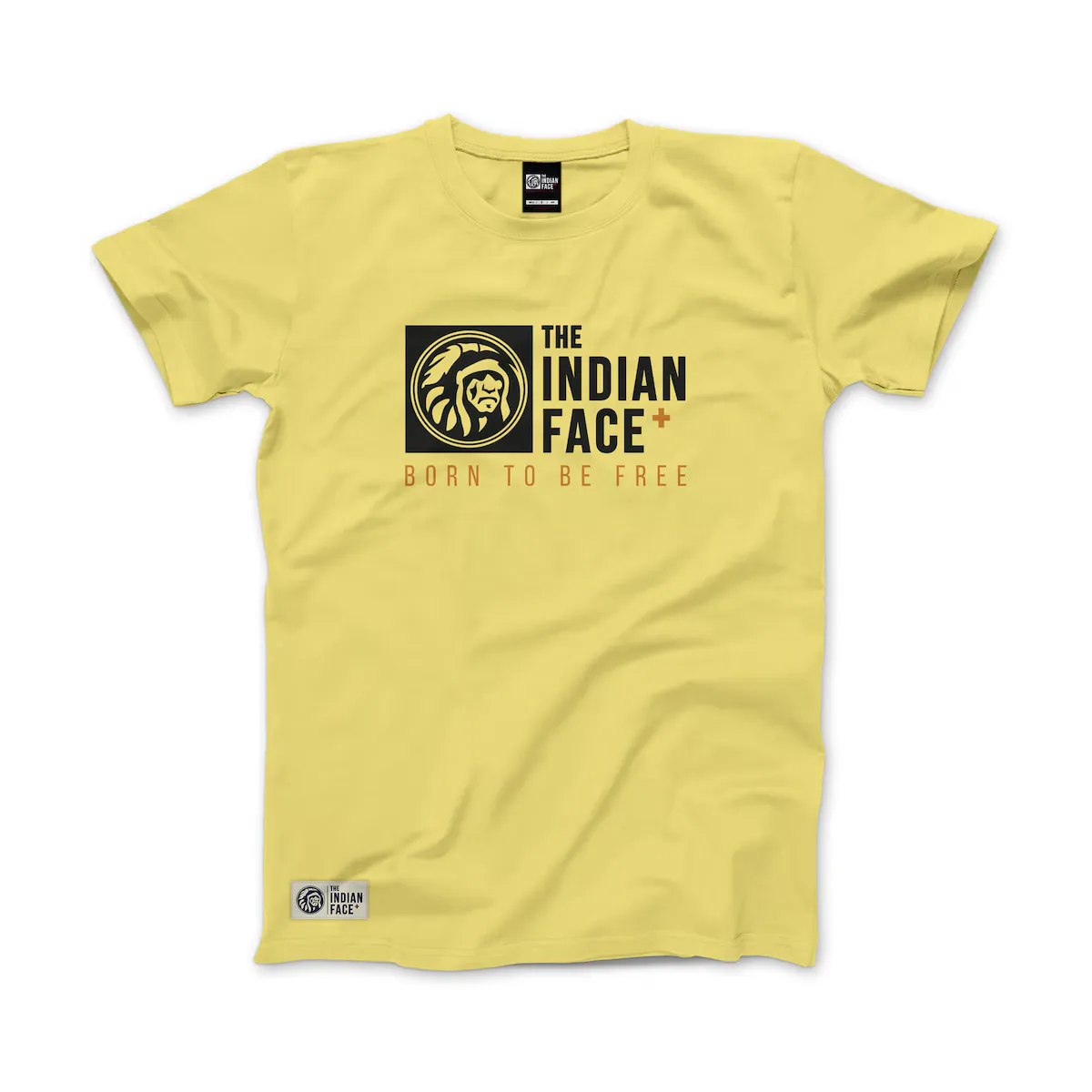 

Футболка унисекс Born to be Free Лицо индейца The Indian Face, жёлтый