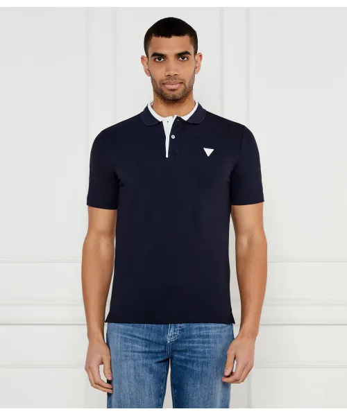 

Футболка поло Slim fit Guess Jeans, синий