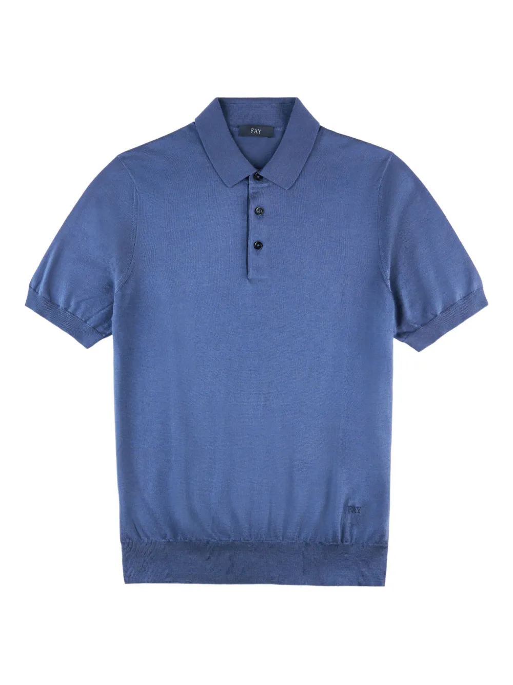 

Трикотажная рубашка поло с короткими рукавами Fay, синий