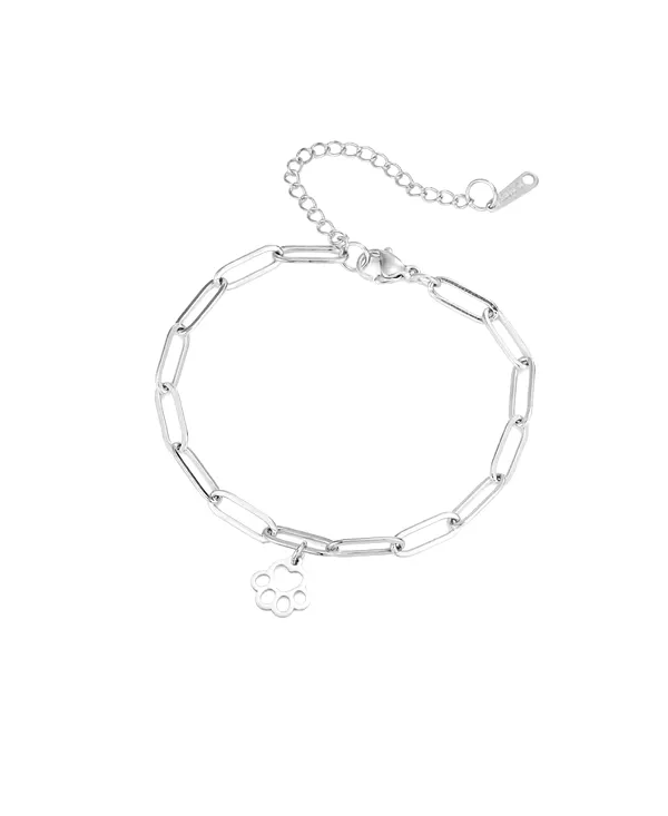 

Браслет Loyalprint с нежным отпечатком лапы Hollywood Sensation, silver