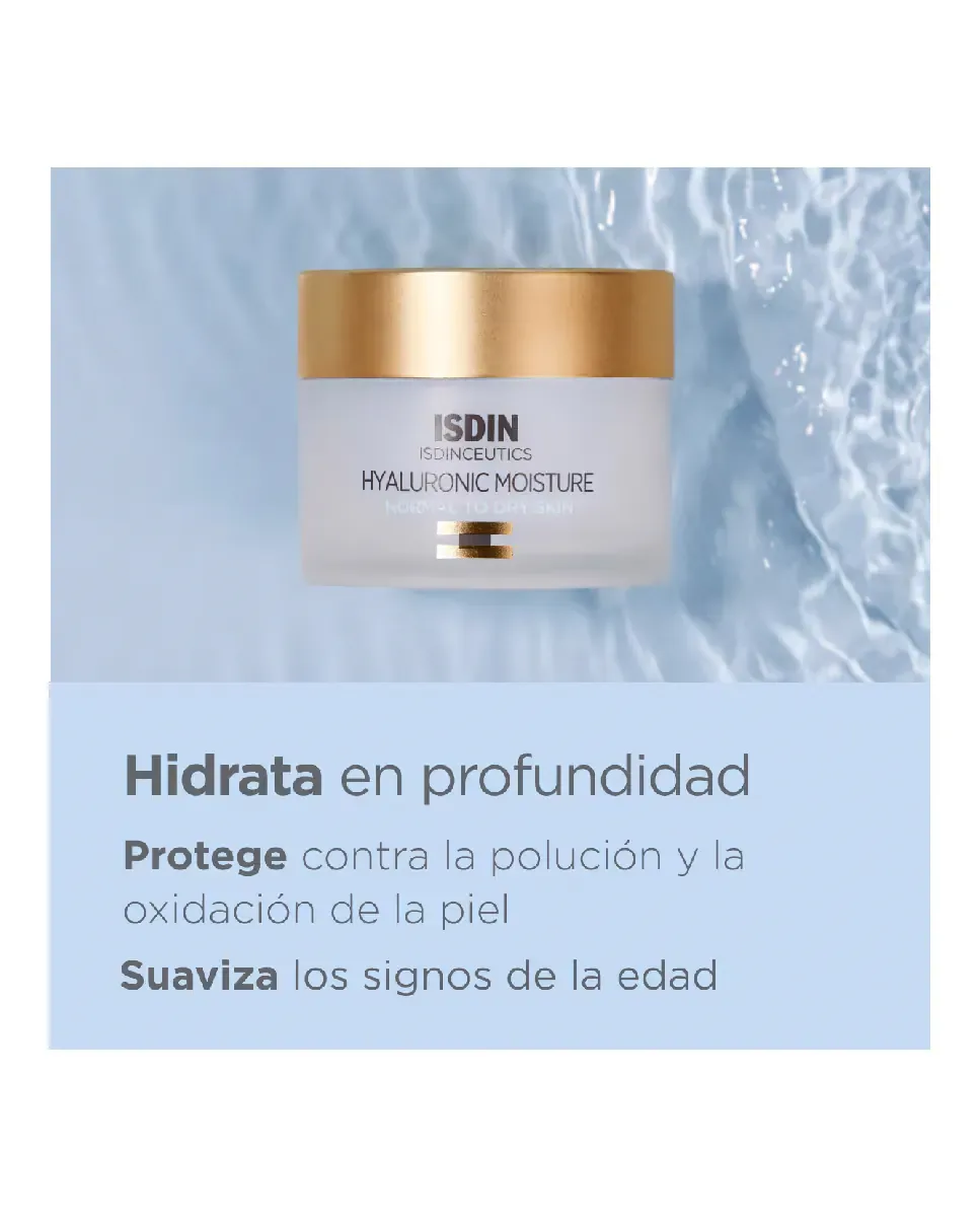 Крем для лица Isdinceutics — Hyaluronic Moisture для нормальной и сухой кожи, 50 г — фото 2