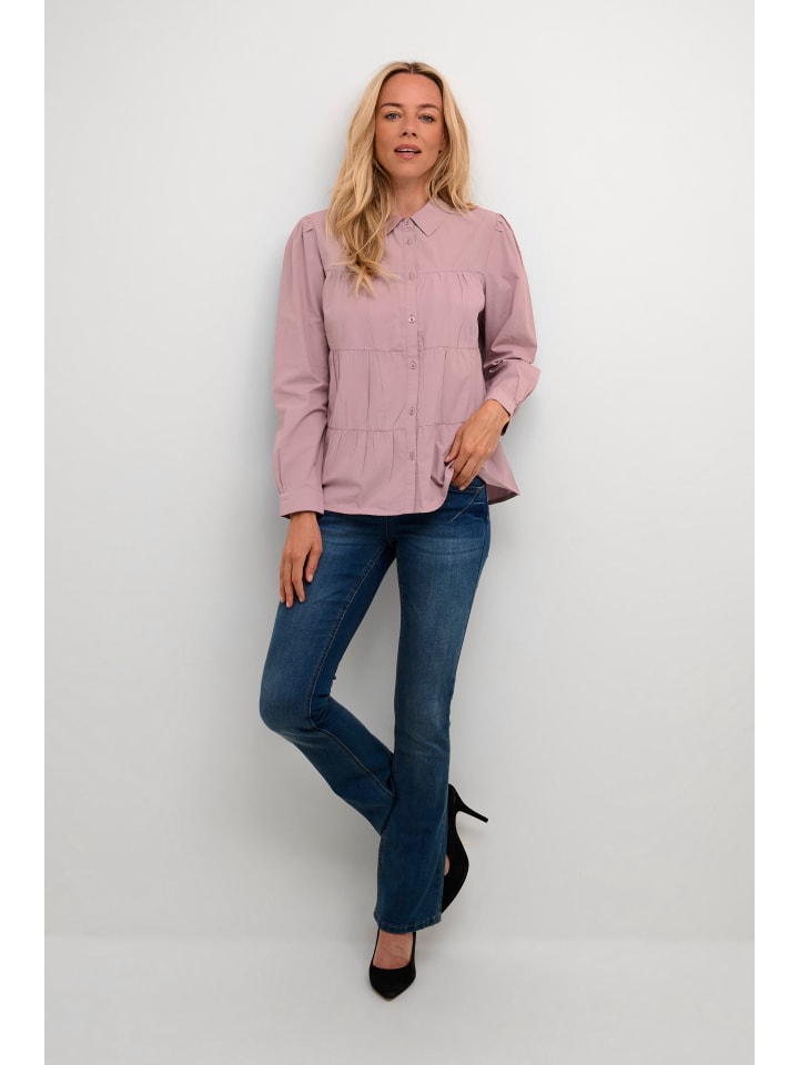 

Рубашка с длинными рукавами CRMalinka A-образной формы в цвете Бузина Cream