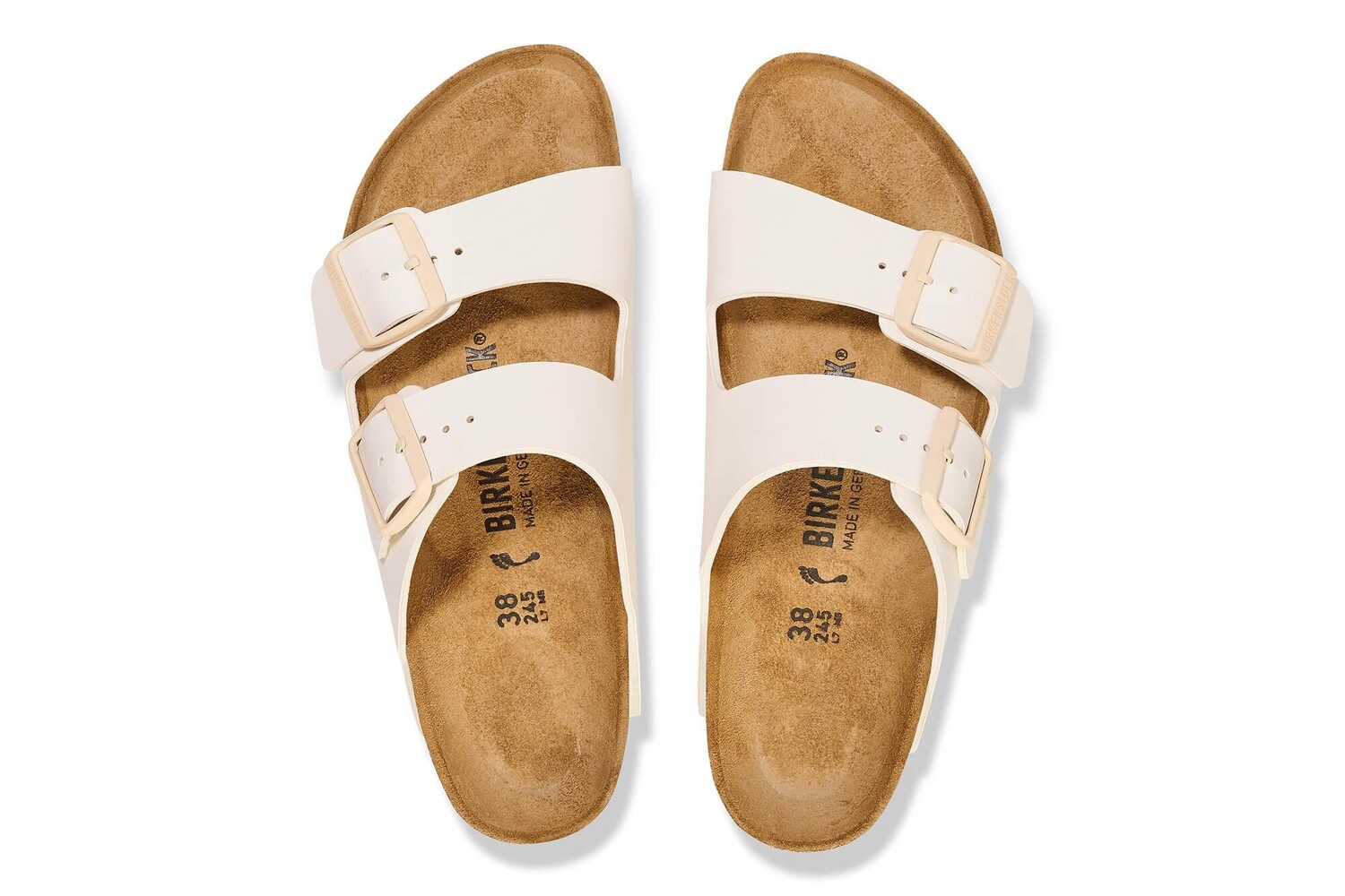 Сандалии на плоской подошве Arizona - узкие Birkenstock, бежевый — фото 3