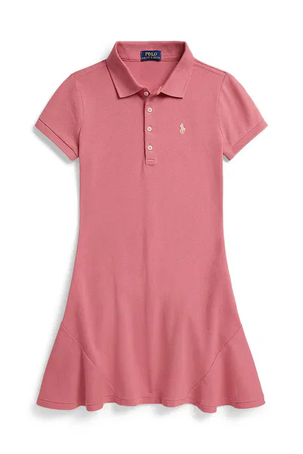 Платье детское из джерси Polo Ralph Lauren, розовый