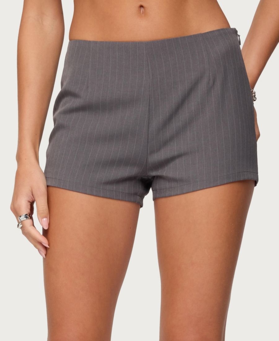 

Женские микрошорты Riya в полоску Edikted, Gray