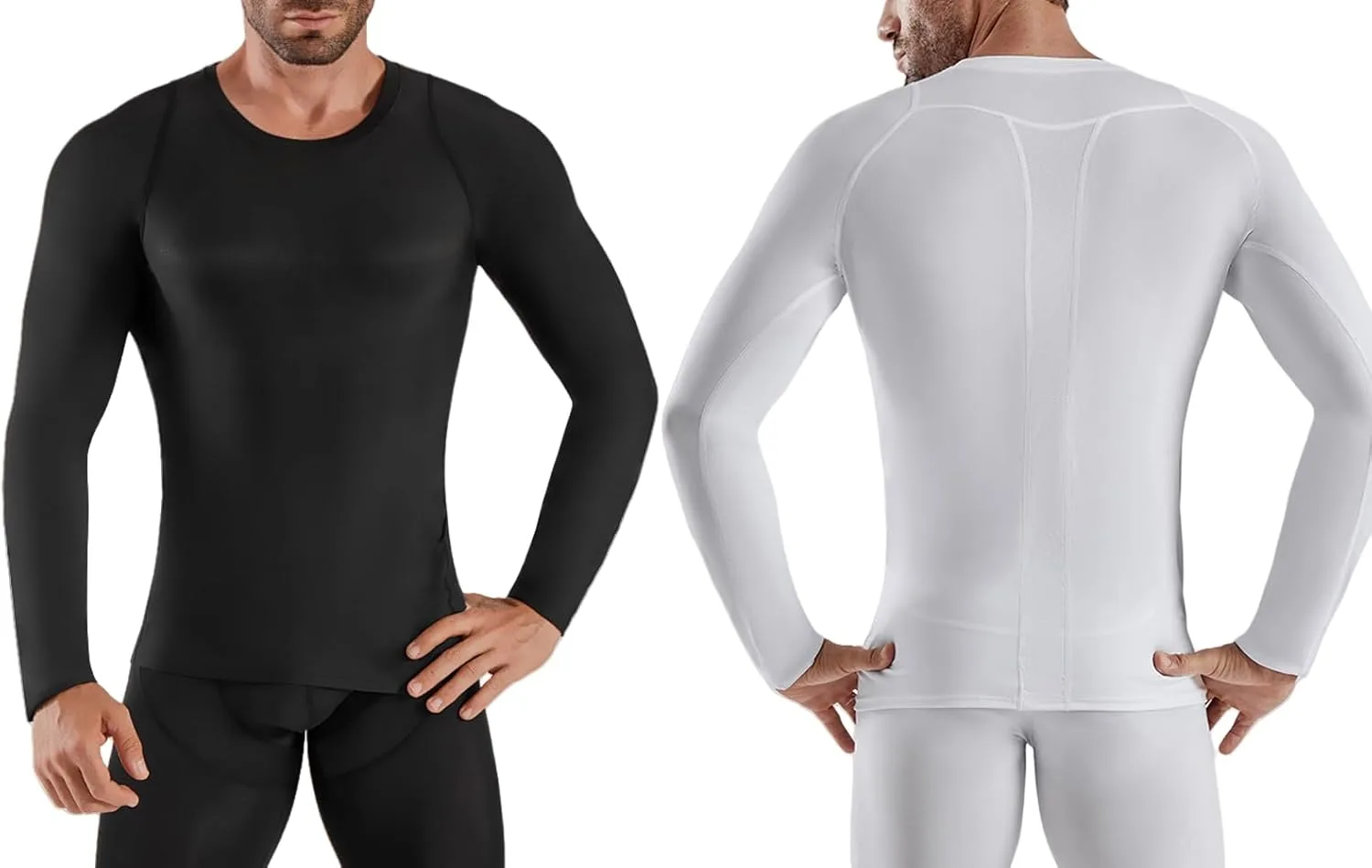 

Мужская компрессионная футболка с длинным рукавом для бега и фитнеса Smatstyle