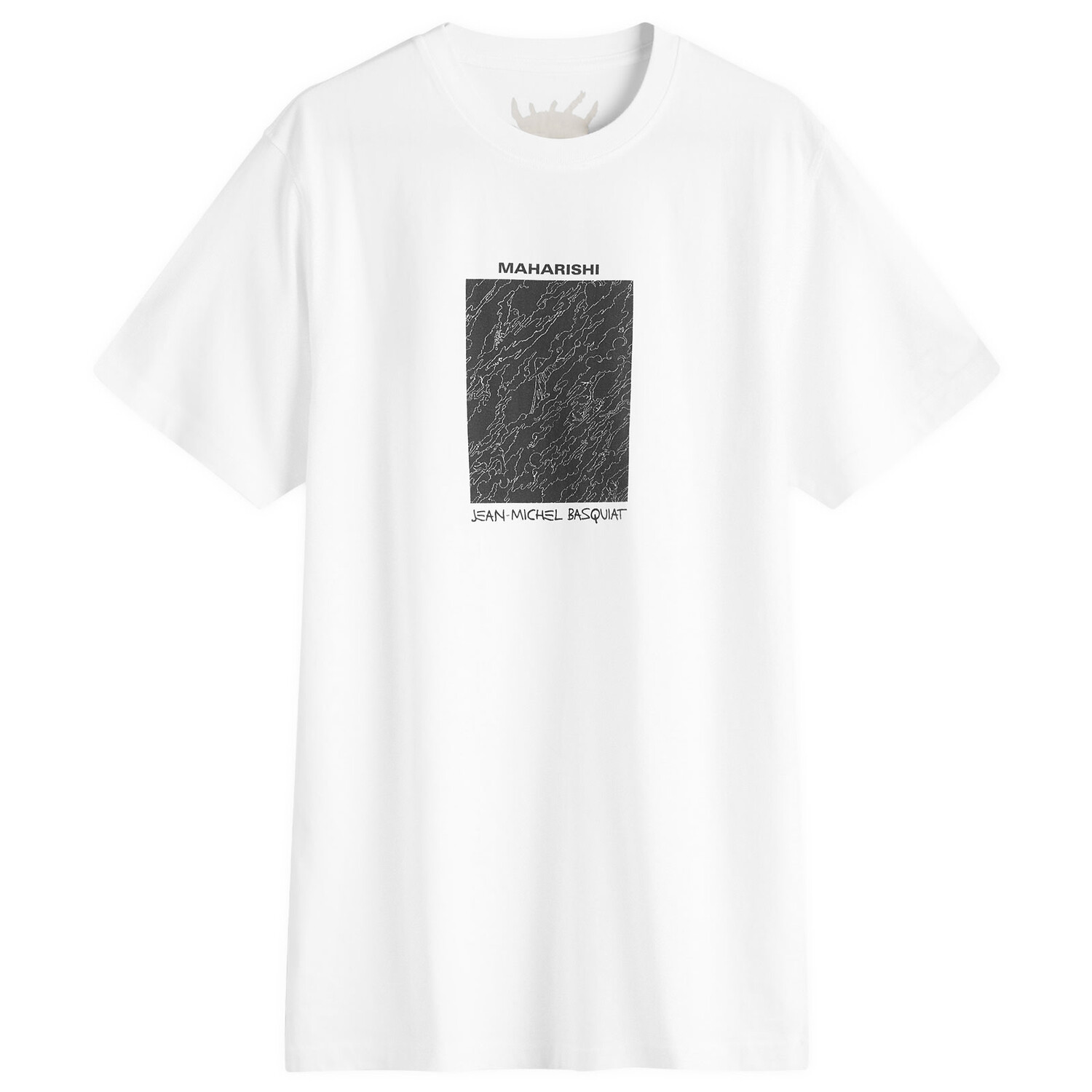 

Футболка Maharishi Maha Basquiat Camo Box T-Shirt, белый