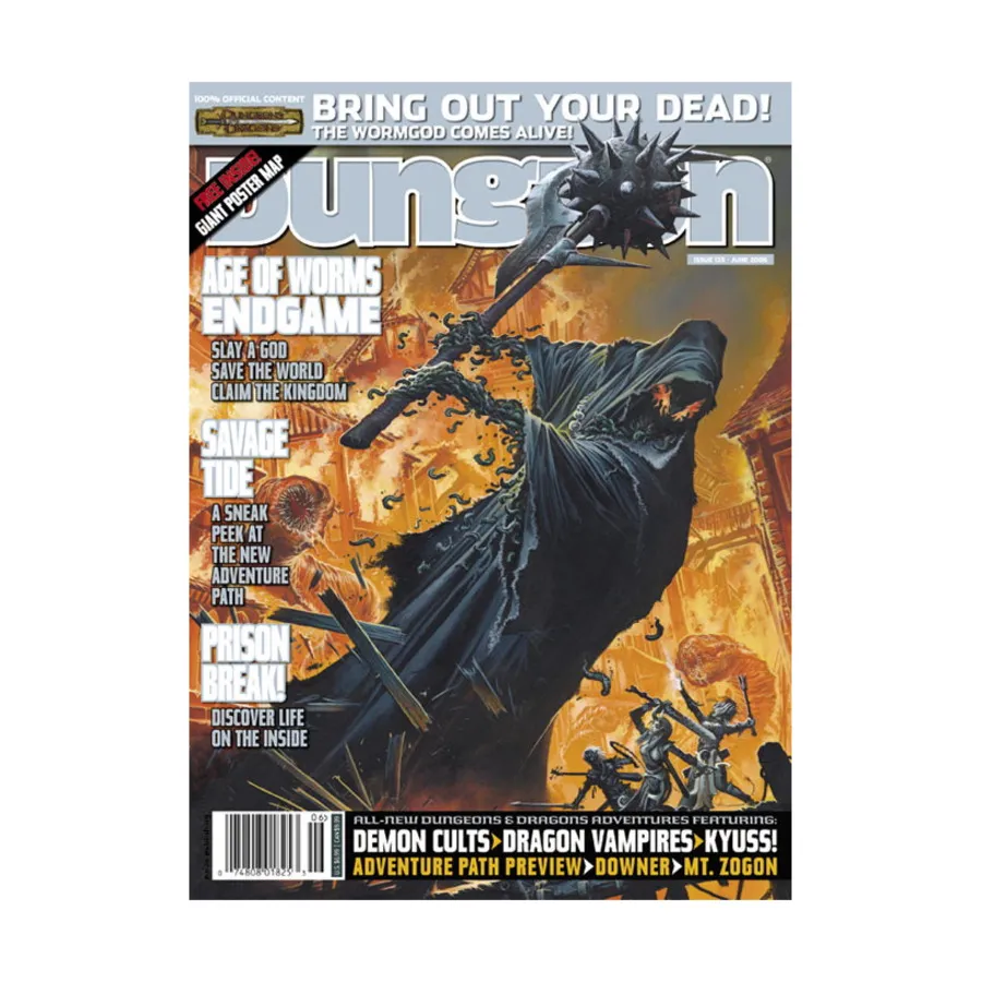 

Журнал #135 "Age of Worms Endgame, Savage Tide - A Sneak Peek at the New Adventure Path", Dungeon Magazine #101 - #150