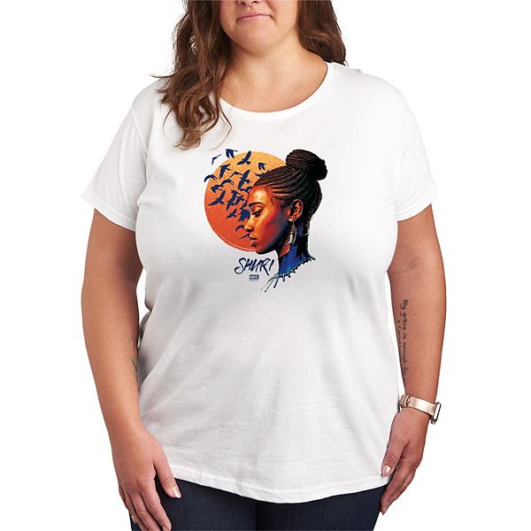 

Футболка с портретом Шури из "Черной пантеры" Plus size Marvel, White, Черный, Футболка с портретом Шури из "Черной пантеры" Plus size Marvel, White