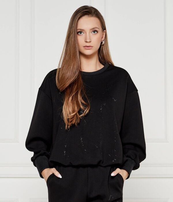 

Толстовка женская Armani Exchange с объемными рукавами, черный