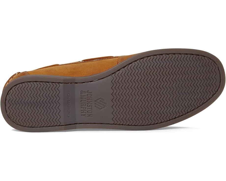 Лоферы Johnston & Murphy Kids Zeke Boat Shoe, цвет Tan Oiled Leather — фото 3