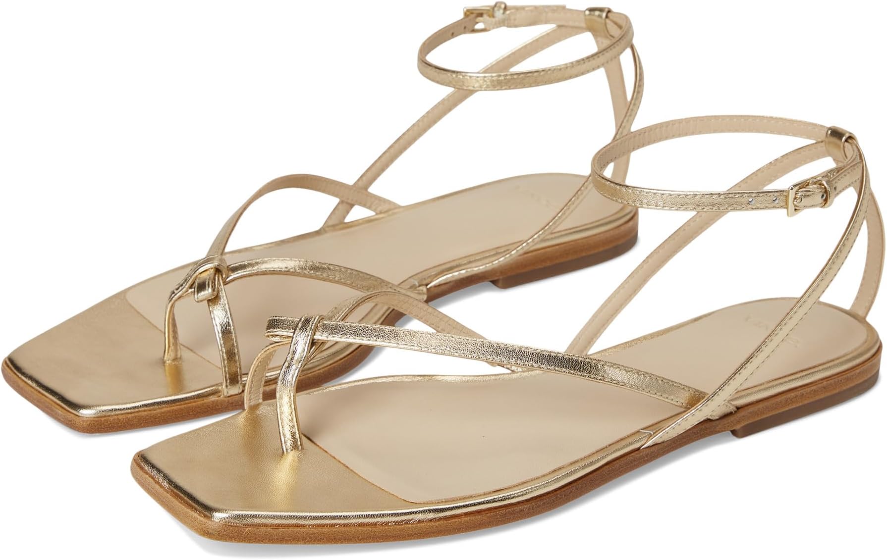 Сандалии Vince Ali Thong Sandals, цвет Champagne Leather