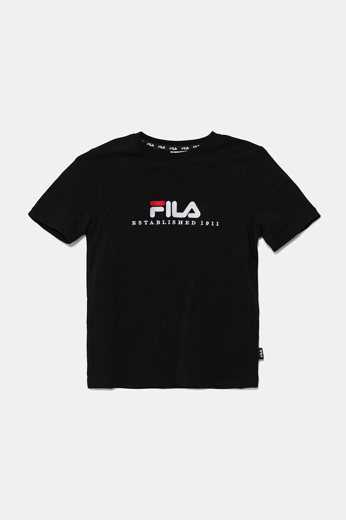 

Детская хлопковая футболка LOHBERG Fila, черный